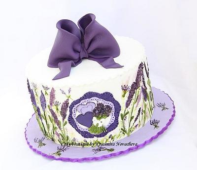Lavander cake - Cake by Cake boutique by Krasimira Novacheva