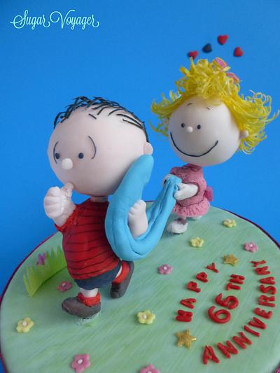 Happy 65th Anniversary for The Peanuts - Cake by sugar voyager