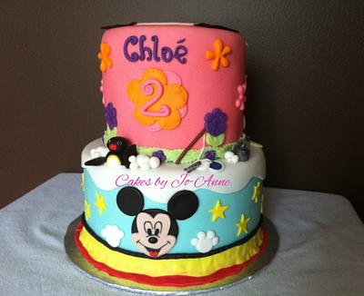 Dora-Mickey-&Pengu! - Cake by Cakes by Jo-Anne