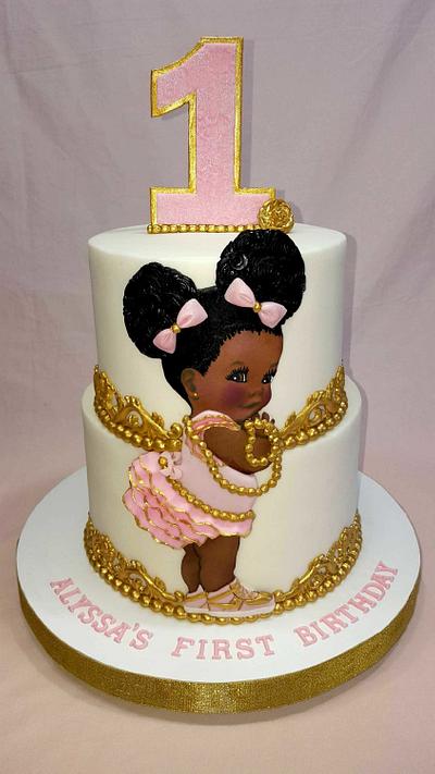 African American Baby Cake - Cake by Custom Cakes by Ann Marie