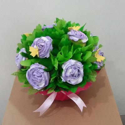 Flower bouquet cupcakes - Cake by Astried