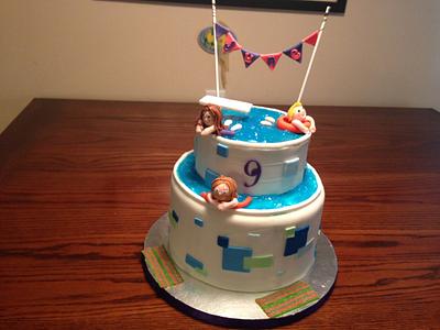 Pool party! - Cake by Lyndi
