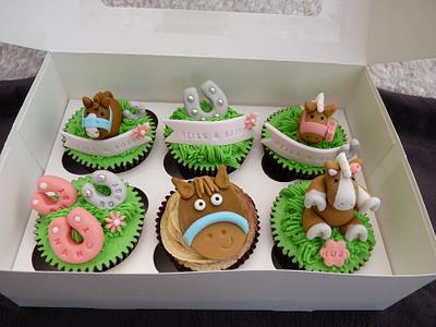 Horse Themed Cupcakes - Cake by Sharon Todd