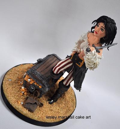 sugar pirates collaboration - Jasmin - Cake by Lesley Marshall cake art