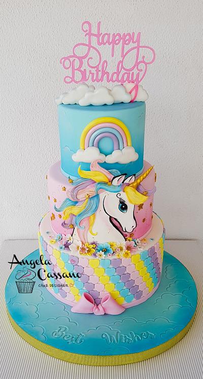 Unicorn cakes  - Cake by Angela Cassano