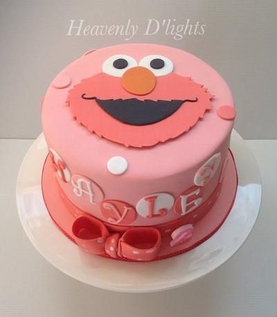Elmo Pink Cake - Cake by novita