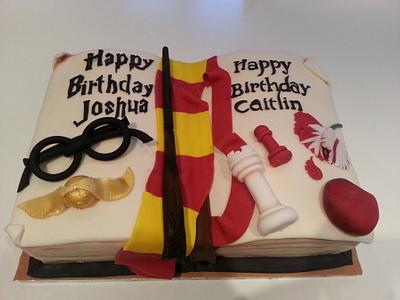 Joint birthday cake - Cake by Rachel Nickson