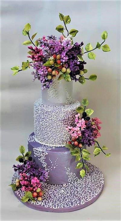Lilac cake - Cake by WorldOfIrena