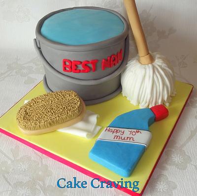 Mop Bucket Cake - Cake by Hayley