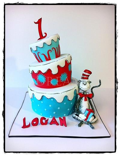 The Cat in the Hat! - Cake by Dream Cakes by Robyn