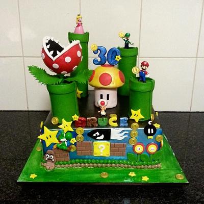 Super Mario - Cake by The Custom Piece of Cake