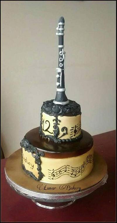 Clarinet music cake - Cake by Lunar Bakery