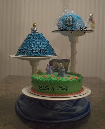 Cinderella Trio Cake  - Cake by Kelly Neff,  Cakes by Kelly 
