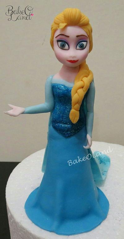 Frozen Elsa topper - Cake by Faseela Shameer
