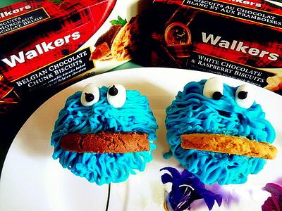 Cookie Monster Cupcakes - Cake by Manasi Deshpande
