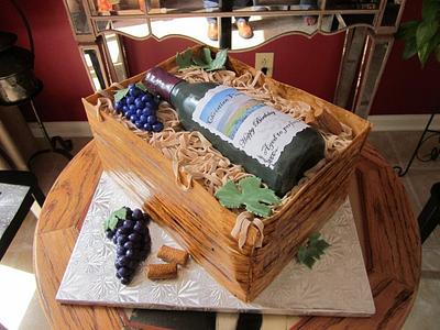 Wine Bottle Cake - Cake by Justbakedcakes
