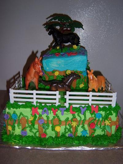 horses - Cake by kathy 
