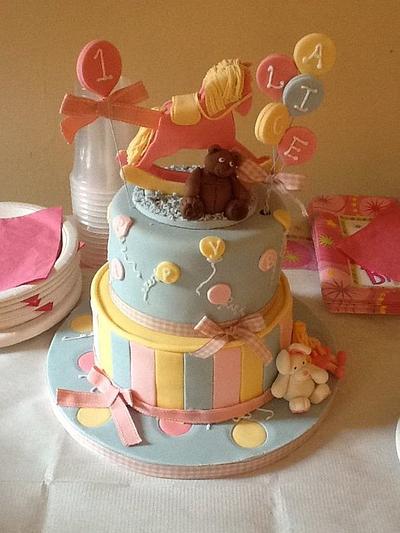 1st Birthday Cake  - Cake by K Cakes