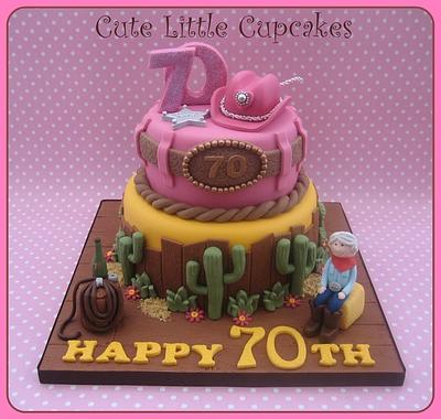 Country & Western Birthday Cake - Cake by Heidi Stone