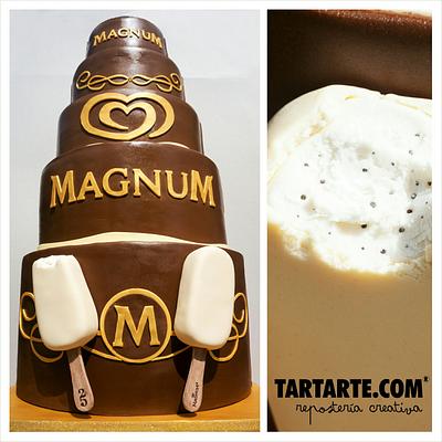 25th anniversary of the company Magnum - Cake by TARTARTE