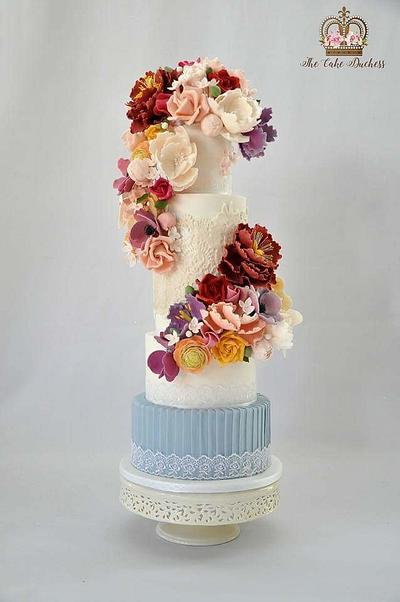 Chic Country Wedding - Cake by Sumaiya Omar - The Cake Duchess 