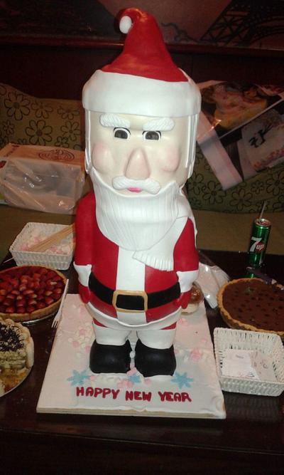 Santa 3d cake - Cake by AsmaaNabeel