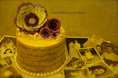 Love letters and Memories - Cake by Donna