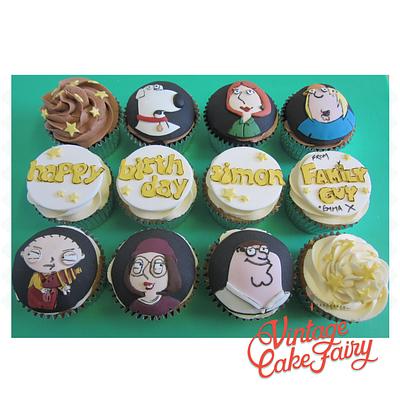 Family Guy Cupcakes - Cake by Vintage Cake Fairy