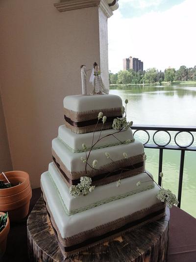 rustic wedding cake - Cake by Kassie Smith