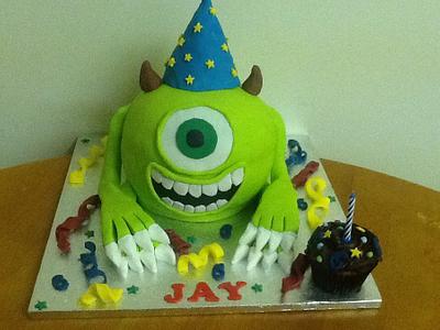 Mike off monsters inc - Cake by Andypandy