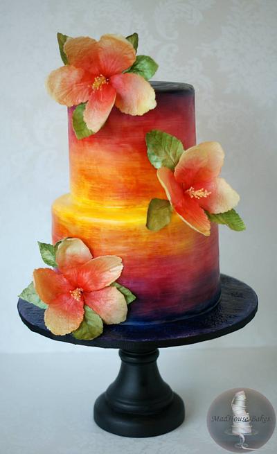 Tropical Flowers for Jasmine - Cake by Tonya Alvey - MadHouse Bakes