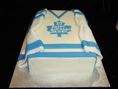 Hockey Jersey Cake - Cake by Crowning Glory