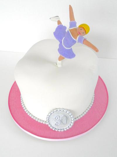 Dentist, Figure Skater, and Turning 30 - Cake by Kara Andretta - Kara's Couture Cakes