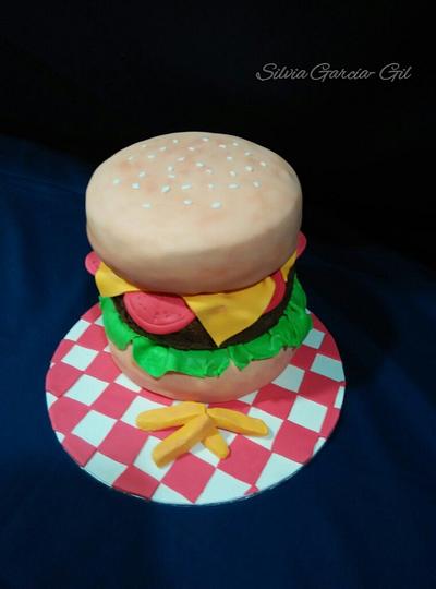 Cake Burger - Cake by SilviaGarciaGil