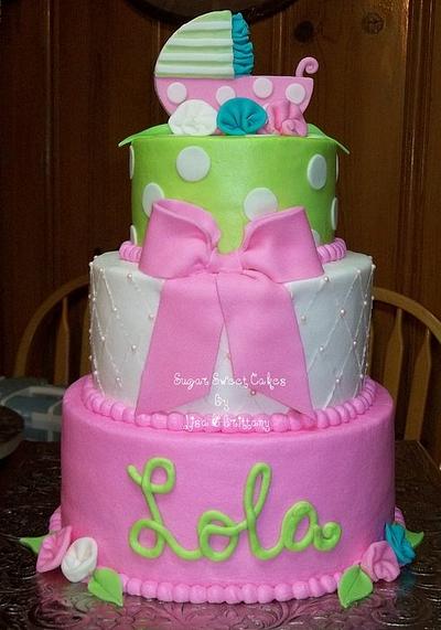 Baby Carriage - Cake by Sugar Sweet Cakes