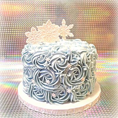 Winter wonderland smash cake - Cake by Kathleen