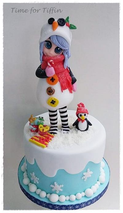 Snowman  - Cake by Time for Tiffin 