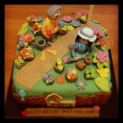 Garden cake - Cake by novita