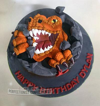 Dylan - T-Rex Birthday Cake - Cake by Niamh Geraghty, Perfectionist Confectionist