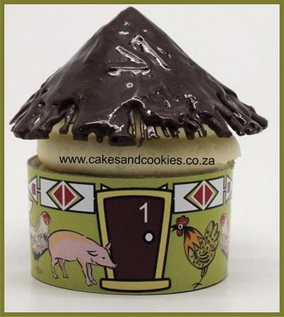 Zulu Hut Cupcake  - Cake by Terry