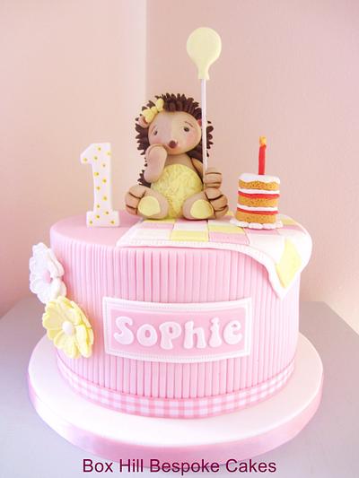 Sophie's 1st Birthday Hedgehog Cake.. - Cake by Nor