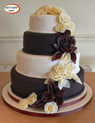 My very first wedding cake - Cake by Sweet Fusion Cakes (Anjuna)