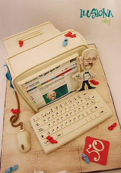 Computer Cake - Cake by Berna García / Ilusiona Cakes