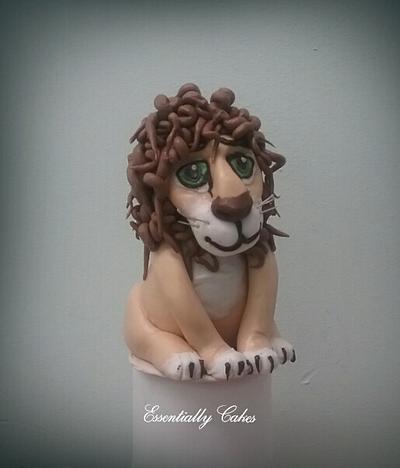 Lion cake topper - Cake by Essentially Cakes