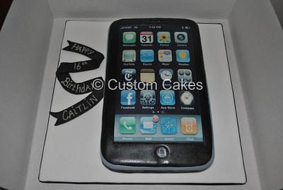 i phone cake  - Cake by Custom Cakes