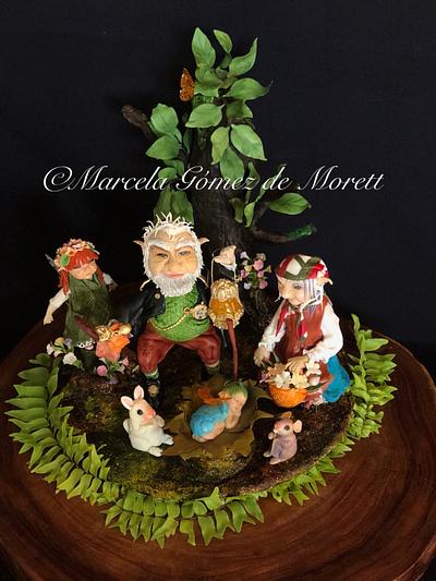 Colaboración seres fantásticos  - Cake by Marcela Gomez