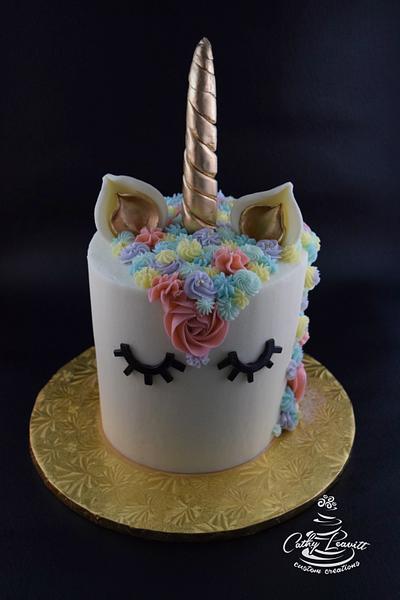 Unicorn Cake and Cupcakes - Cake by Cathy Leavitt