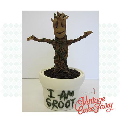 Baby Groot! - Cake by Vintage Cake Fairy