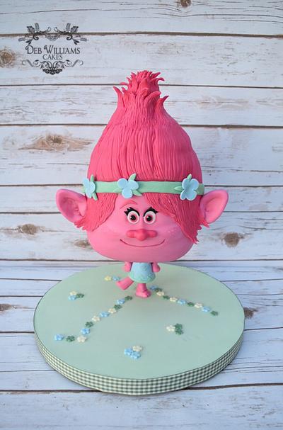 Chibi poppy troll cake - Cake by Deb Williams Cakes