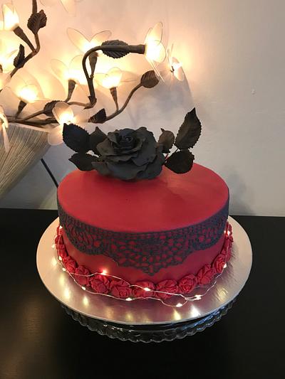 Black rose - Cake by SLADKOSTI S RADOSTÍ - SLADKÝ DORT 